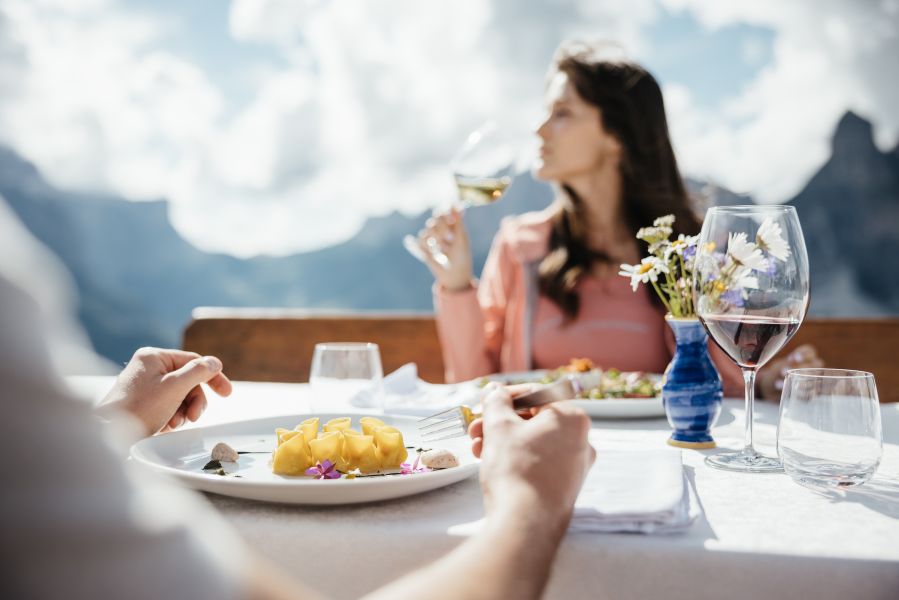 Degustazione di vini di montagna