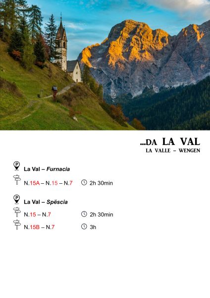 How to reach Rifugio Ütia Lé from La Val